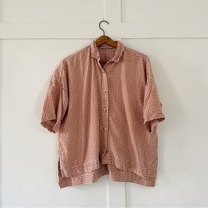 Everlane boxy swing button down